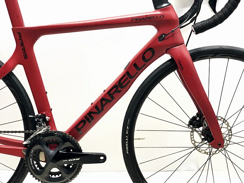 当サイト限定 完成車 BIG SALE】ピナレロ PINARELLO パリ ディスク PARIS DISK Carbon T600 UD 105 油圧 DISC 2022~2023年 カーボンロードバイク 49サイズ レッド【期間限定 12/25 午前10時迄】