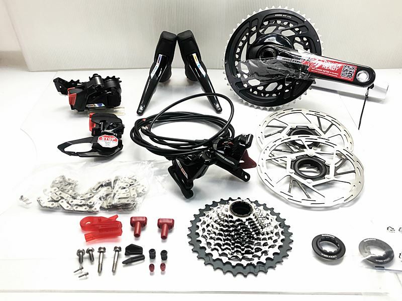 未走行品 スラム SRAM フォース FORCE eTap AXS D2 コンポセット 電動 無線 2x12速 dub 48/35 170mm 直付け  油圧DISC 10-33T