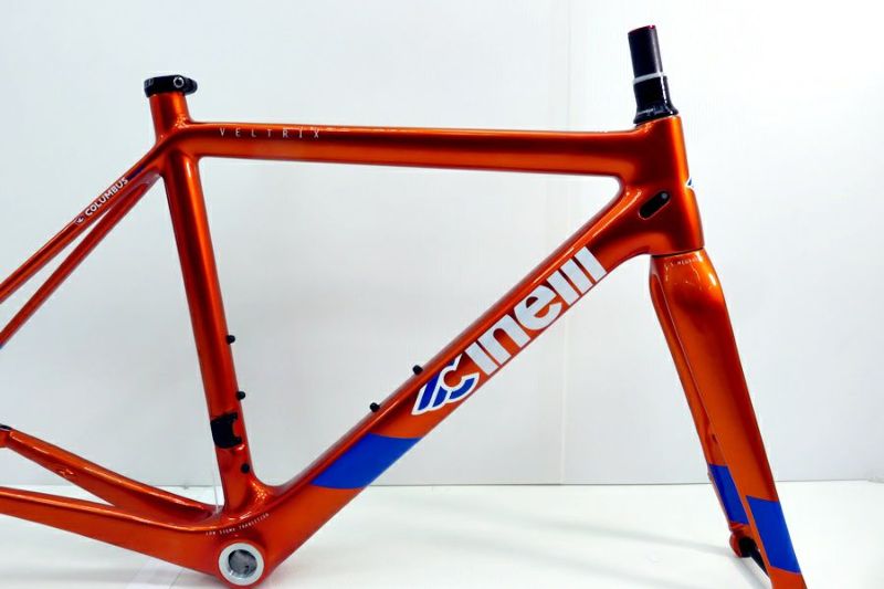 チネリ CINELLI ヴェルトリクス ディスク VELTRIX DISC 2020年モデル カーボン ロードバイク用フレーム  オレンジ（サイクルパラダイス山口より配送)