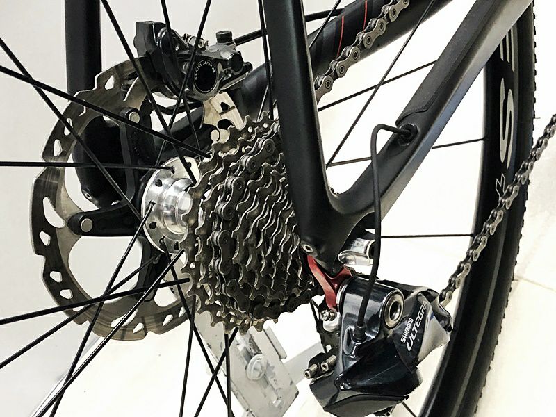 ○トレック TREK ブーン BOONE 9 DISC OCLV600 ULTEGRA 電動Di2 油圧DISC 2015年 シクロクロス カーボンロードバイク  58サイズ ブラック