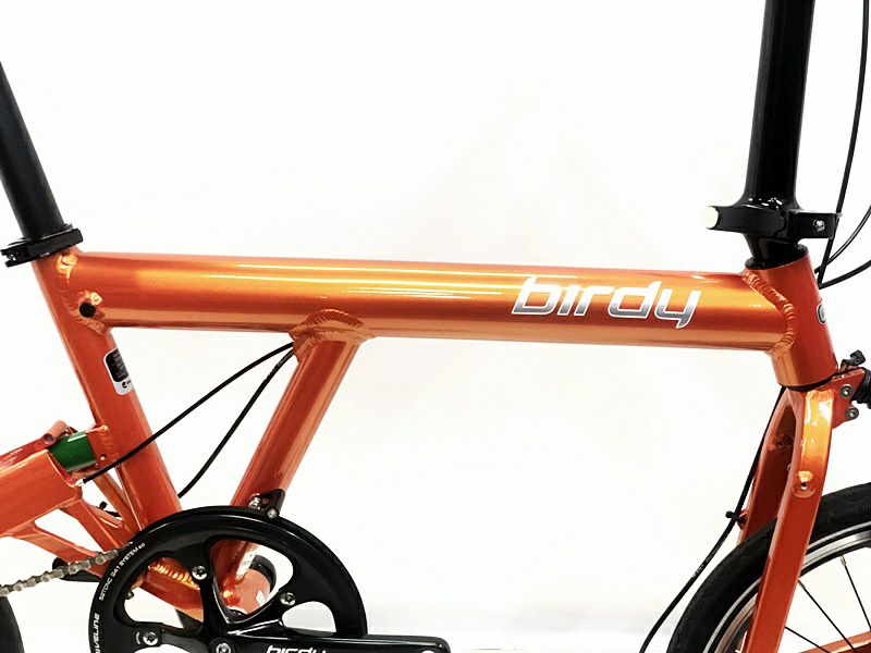 【決算一斉値下げ】超美品 バーディ Birdy クラシック CLASSIC 2022年1月購入車体 フォールディングバイク 折り畳み自転車 18インチ  オレンジ【今が買い時】