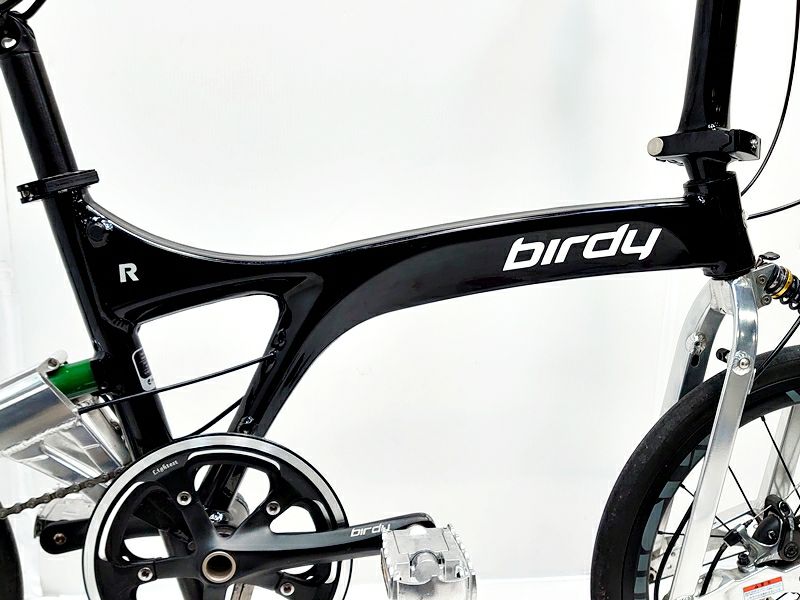 ▽▽バーディー BIRDY R20 2022年モデル アルミ 折りたたみ自転車 20インチ 11速 グロッシーブラック  カスタム有（サイクルパラダイス福岡より配送）