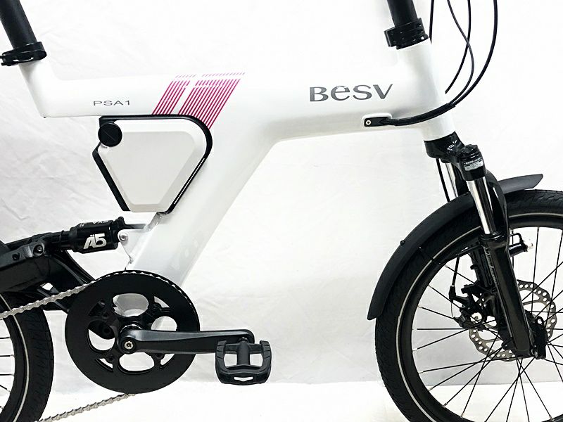 ○超美品 ベスビー BESV PSA1 YTRT06-61 10.5Ah 2021年9月購入車体 電動アシストミニベロ 小径車 20インチ  ストライプピンク 限定色