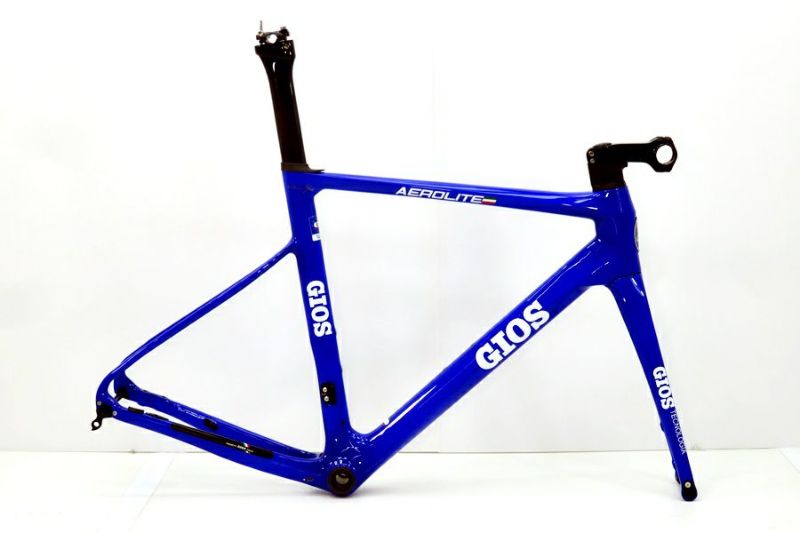 ジオス GIOS エアロライト AERO LITE DISC 年式不明 カーボン ロードバイク用フレーム 52サイズ ジオスブルー  （サイクルパラダイス山口より配送)