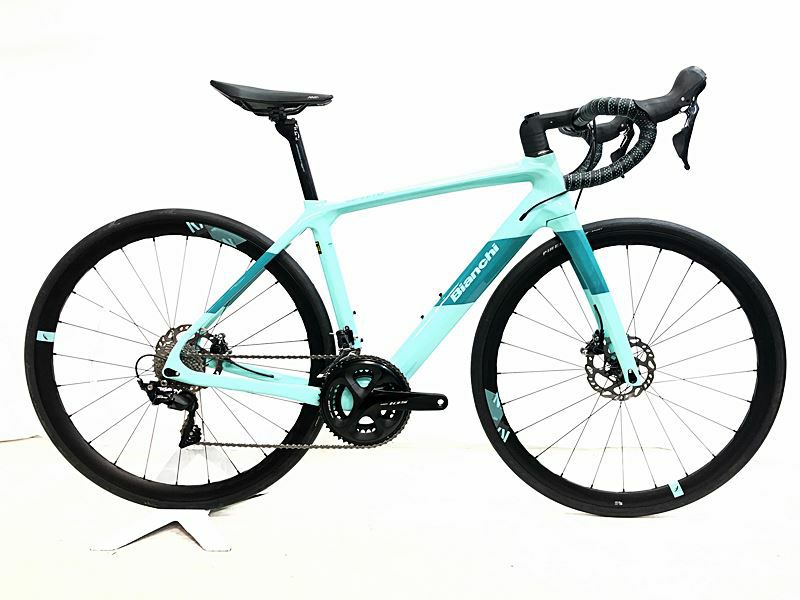 プライスダウン開始】美品 ビアンキ BIANCHI インフィニート INFINITO CV DISC 105/ULTEGRA MIX 油圧DISC  2022年 カーボンロードバイク 50サイズ チェレステ【お買い得SALE】