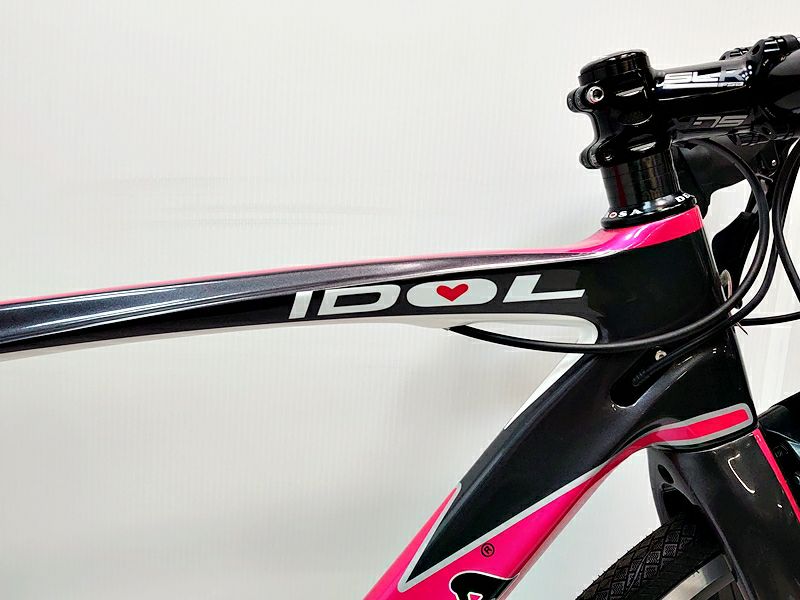 ▽▽未使用 デローザ DE ROSA アイドル IDOL 105 7000 2019年 カーボン ロードバイク 47サイズ 2×11速  グレー/ピンク（サイクルパラダイス福岡より配送）