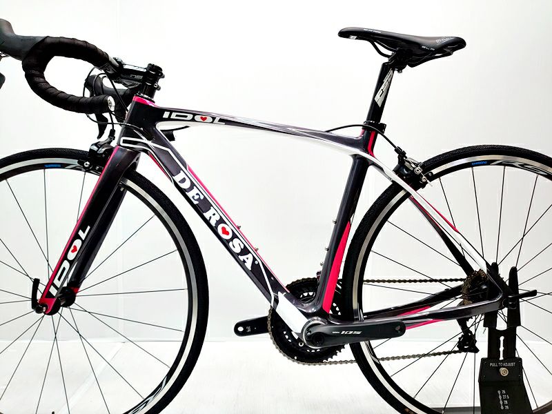 ▽▽未使用 デローザ DE ROSA アイドル IDOL 105 7000 2019年 カーボン ロードバイク 47サイズ 2×11速  グレー/ピンク（サイクルパラダイス福岡より配送）