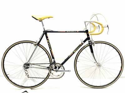 ロッシン ROSSIN ギブリ GHIBLI CAMPAGNOLO CORSA RECORD クロモリ ロードバイク ブラック☆