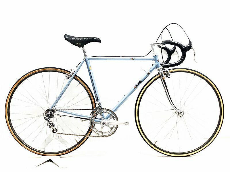 当サイト限定 完成車 BIG SALE】ジャンク チネリ CINELLI スーパーコルサ SUPERCORSA 再塗装フレーム CAMPAGNOLO  クロモリ ロードバイク ブルー☆【期間限定 12/26 午前10時迄】