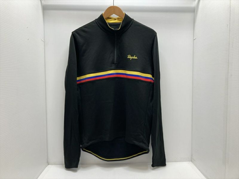 ★★ラファ Rapha ロングスリーブ カントリー ジャージ LONGSLEEVE COUNTRY JERSEY 黒 XXL  サイクルウェア（サイクルパラダイス山口より配送)