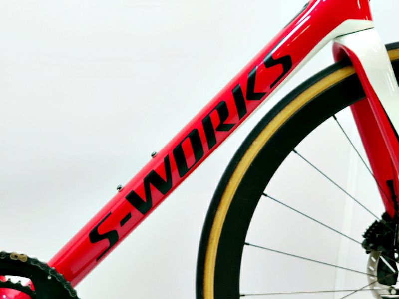 ▽▽スペシャライズド SPECIALIZED S-WORKS TARMAC SL6 Di2 2019年モデル カーボン ロードバイク 56サイズ  2×11速 レッド（サイクルパラダイス福岡より配送）