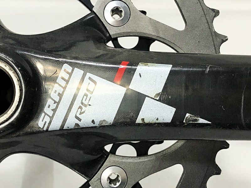 スラム SRAM レッド RED 10S POWERGLIDE 53Tアウターチェーンリング/ROTOR QRINGS 39Tインナーチェーンリング/172.5mm  クランクセット