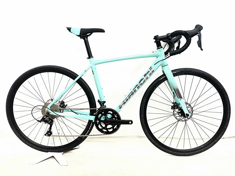 美品 ビアンキ BIANCHI ビアニローネ VIA NIRONE 7 DISC SORA 機械式ディスクブレーキ 2022年 ロードバイク  53サイズ チェレステ