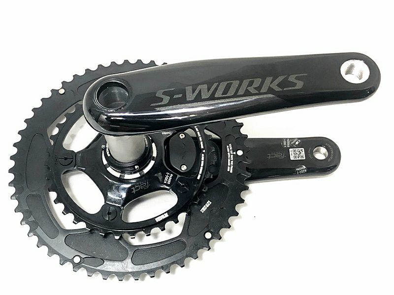 プライスダウン開始】美品 スペシャライズド S-WORKS パワークランク デュアル POWER CRANKS DUAL 170mm 52/36T  左右計測 パワーメーター付属クラックセット【お買い得SALE】