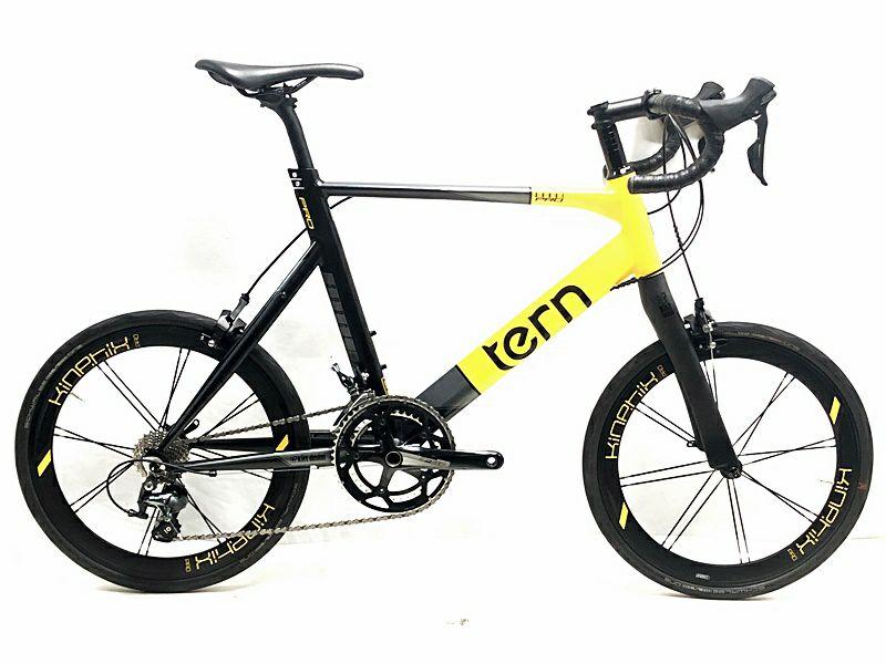 超美品 ターン Tern サージュ プロ SURGE PRO カスタム 2022年5月購入車体 TIAGRA/ULTEGRA MIX ミニベロ 小径車  52サイズ BK/YL