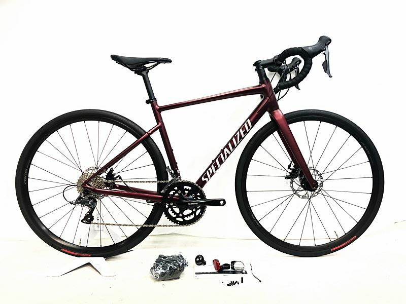 超美品 スペシャライズド SPECIALIZED アレー ALLEZ Claris 機械式ディスクブレーキ 2024年 ロードバイク 52サイズ  ワインレッド