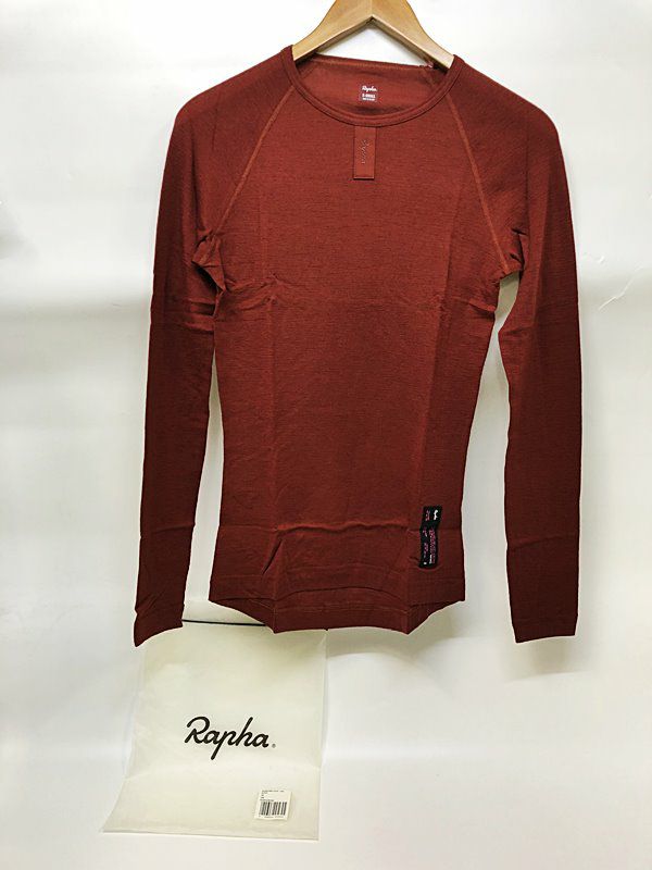 未使用品 ラファ Rapha メリノ ベースレイヤー ロングスリーブ merino base layer long sleeve XSMALL FBF