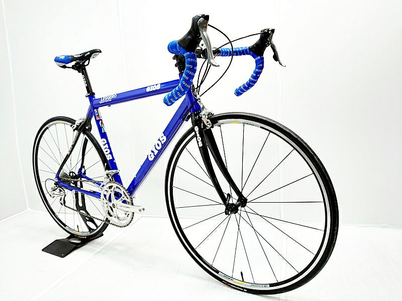 ▽▽ジオス GIOS レジェロ LEGGERO 105 2005年頃モデル カーボンバック アルミ ロードバイク 520サイズ 2×9速  ブルー（サイクルパラダイス福岡より配送）