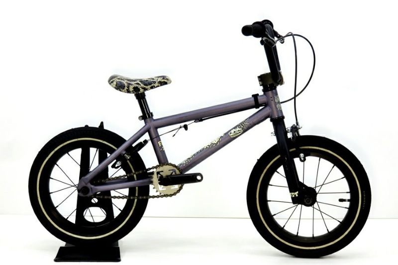 フィットバイク FIT BIKE ミスフィット MISFIT 14 2023年モデル クロモリ キッズBMX バイク タイヤ14インチ  グレー（サイクルパラダイス山口より配送)