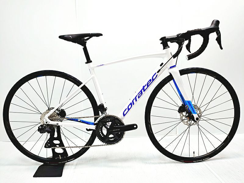 ▽▽未使用 コラテック CORRATEC DOLOMITI DISC 105 Di2 R7170 2024年モデル アルミ ロードバイク 48サイズ  2×12速 ホワイト（サイクルパラダイス福岡より配送）