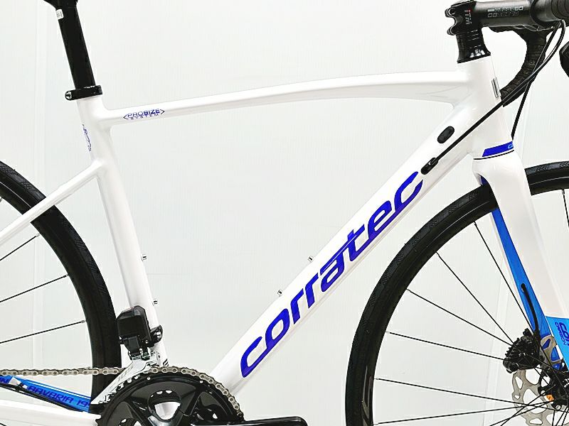 ▽▽未使用 コラテック CORRATEC DOLOMITI DISC 105 Di2 R7170 2024年モデル アルミ ロードバイク 48サイズ  2×12速 ホワイト（サイクルパラダイス福岡より配送）