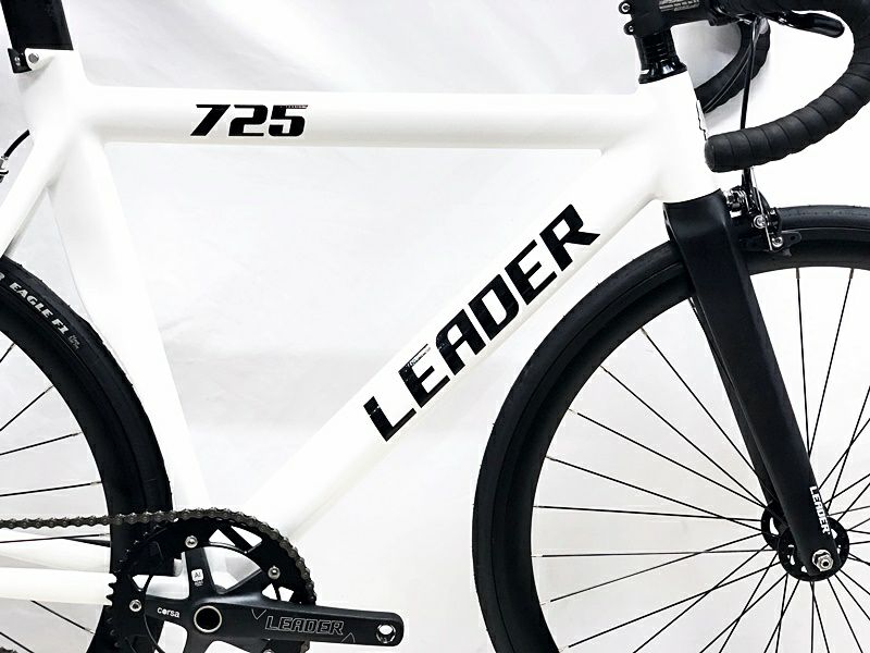 当サイト限定 完成車 BIG SALE】美品 リーダーバイク LEADER BIKES 725TR 2023年10月購入車体 シングルスピード  ピストバイク Lサイズ ホワイト 【期間限定 11/26 午前10時迄】