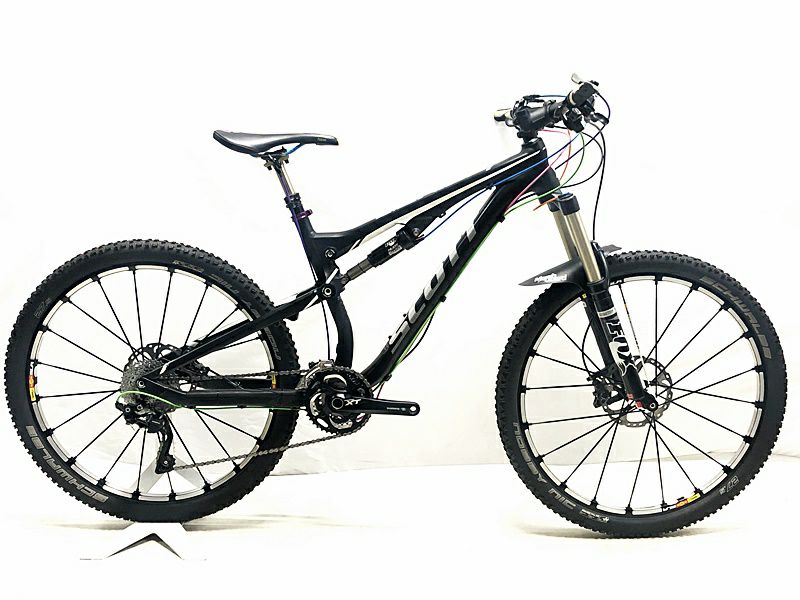 ○訳アリ スコット SCOTT ジーニアス 730 GENIUS 730 2014年 油圧ディスクブレーキ フルサス 27.5 マウンテンバイク  Mサイズ ブラック