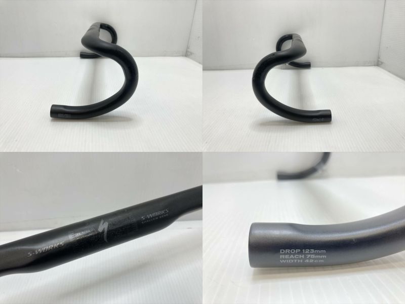 スペシャライズド SPECIALIZED エスワークス S-WORKS SHALLOW BEND ドロップハンドル 420mm 31.8mm カーボン  現状品（サイクルパラダイス山口より配送)