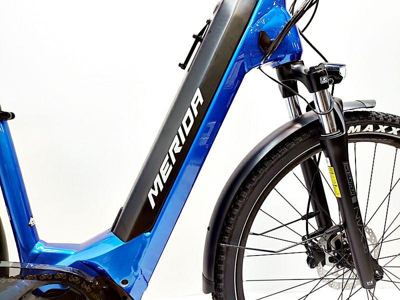 ▽▽未使用 メリダ MERIDA ePASSPORT CC 400 EQ 2022-23年継続 e-Bike e-MTB 電動アシスト自転車  XSサイズ ブルー×ブラック（サイクルパラダイス福岡より配送）