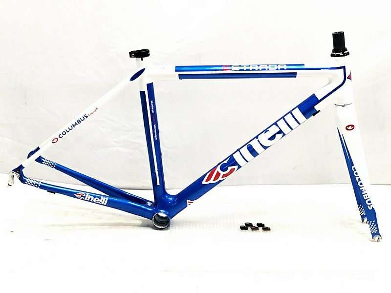 プライスダウン開始】訳アリ チネリ CINELLI エストラーダ ESTRADA ロード フレームセット 2010年 46サイズ カーボン  ブルー【お買い得SALE】