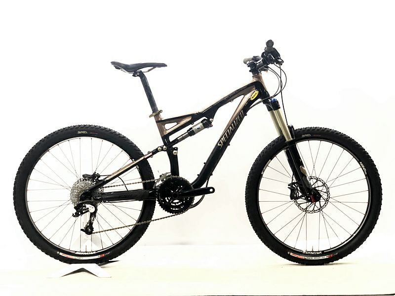 ○ジャンク スペシャライズド SPECIALIZED STUMPJUMPER FSR COMP 2011年 フルサス 26インチ マウンテンバイク  Sサイズ ブラックブラウン