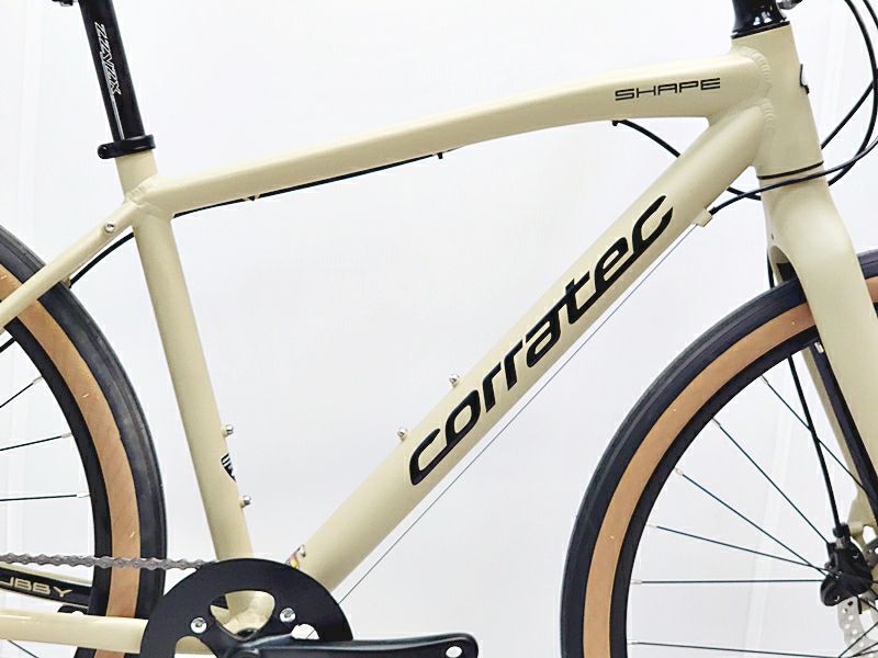 ▽▽未使用 コラテック CORRATEC SHAPE CHUBBY 2022年モデル アルミ クロスバイク 44サイズ 9速 カーキ  （サイクルパラダイス福岡より配送）