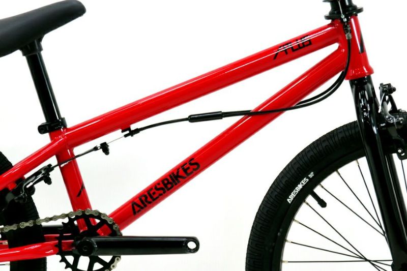 [未走行] アーレスバイク ARES BIKES アプラス APLUS 2022年モデル スチール BMX バイク タイヤ20インチ  レッド（サイクルパラダイス山口より配送)