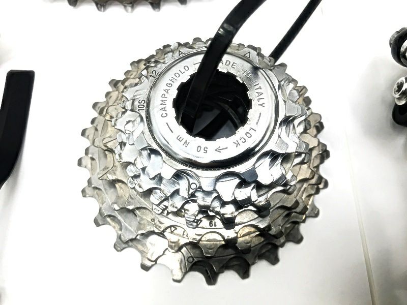 カンパニョーロ CAMPAGNOLO レコード RECORD 10速 コンポセット FD RD クランク 170mm 50/34T ブレーキ スプロケ  12-25（サイクルパラダイス山口より配送)