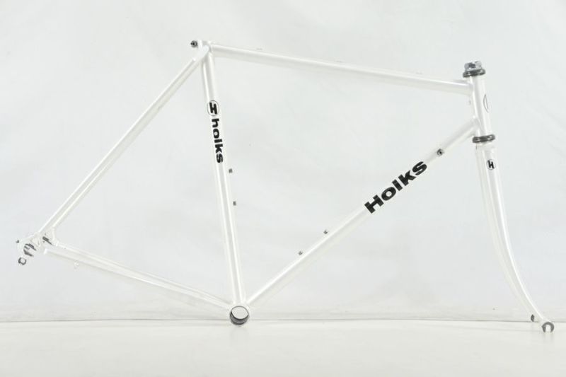 ◇◇訳アリ ホルクス HOLKS TOEI製 クロモリ ロードバイク ROAD BIKE フレーム 年式不明 TOP 530mm C-T 530mm  キャリパー 100/126mm 700C（サイクルパラダイス大阪より配送）