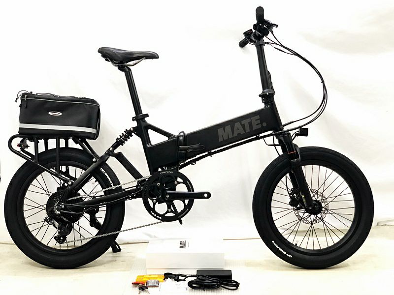 当サイト限定 完成車 BIG SALE】○訳アリ メイトバイク MATE BIKE メイト フュージョン MATE FUSION 油圧DISCブレーキ  E-BIKE 電動アシスト自転車 20インチ ブラック ☆【期間限定 11/26 午前10時迄】