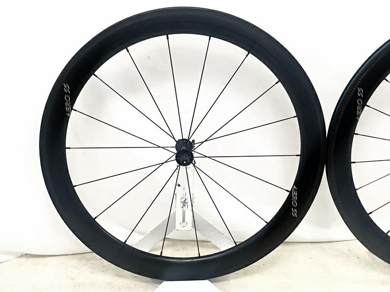訳アリ アイカン ICAN エアロ AERO 55 ホイールセット シマノ