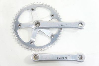 ◇◇スギノ SUGINO 75 スギノ75 クランク シルバー 165mm 144 49T PIST ピスト TRACK トラック FIXED  固定ギア（サイクルパラダイス大阪より配送）