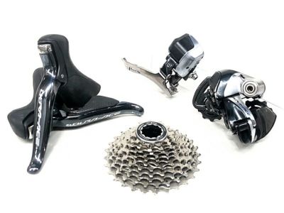 シマノ DURA-ACE/105 MIX ST-9070 2×11速 FD-9070 直付け RD-9070 CS-R7000(105) 11-28T  電動Di2 リムブレーキ コンポセット 〇