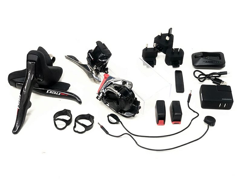 SRAM Red eTap 11速 フルセット ワイヤレス バッテリー3個付き SRAM RED シフトレバー 2×11速 FD RD eTap用バッテリー