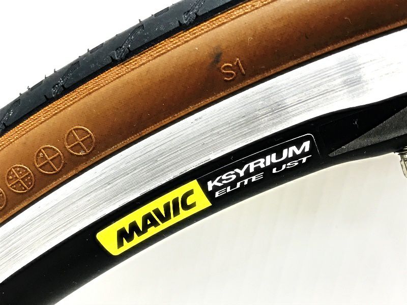 マビック MAVIC キシリウム エリート KSYRIUM Elite UST シマノフリー 11s ブラック リムブレーキ  ホイール前後セット（サイクルパラダイス山口より配送)