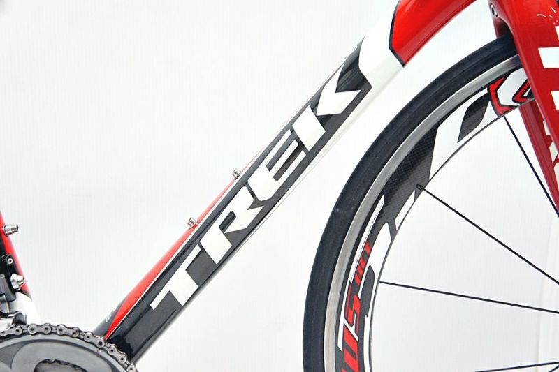 ▽▽トレック TREK MADONE 5.2 ULTEGRA 6700 2011年モデル カーボン ロードバイク 56サイズ 2×10速  ブラック×レッド（サイクルパラダイス福岡より配送）