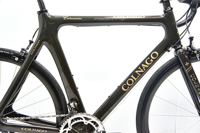 ▽▽コルナゴ COLNAGO CARBONISSIMO CAMPAGNOLO RECORD 2003年モデル カーボン ロードバイク 57サイズ 2× 10速 ブラック（サイクルパラダイス福岡より配送）