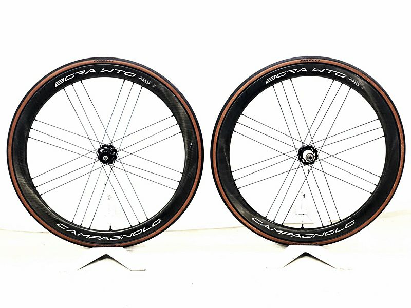 美品 カンパニョーロ CAMPAGNOLO ボーラ BORA WTO 45 2-WAY FIT DB ホイールセット シマノフリー 11速  DISC（センターロック） カーボン