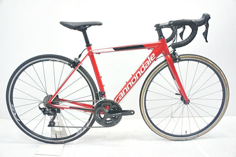 ▽▽キャノンデール CANNONDALE CAAD OPTIMO 105 R7000 2019年モデル アルミ ロードバイク 48サイズ 2×11速  レッド（サイクルパラダイス福岡より配送）