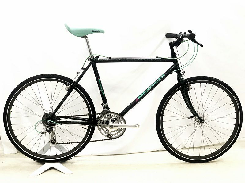 プライスダウン開始】ジャンク ビアンキ BIANCHI スーパー グリズリー SUPER GRIZZLY 年式不明 DEORE XT 26インチ  クロモリ マウンテンバイク ブラック【お買い得SALE】