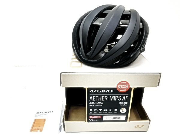 美品 ジロ GIRO AETHER MIPS イーサー スフェリカル AF Mサイズ 55-59cm ブラック（サイクルパラダイス山口より配送)