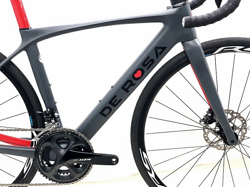 デローザ DE ROSA アイドル ディスク IDOL DISK 105 R7000 油圧DISC 2022年 カーボンロードバイク 43サイズ グレー