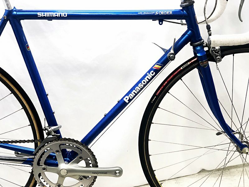 パナソニック Panasonic ORCC08 LES MAILLOTS S SHIMANO 105 クロモリ ロードバイク 520サイズ ブルー