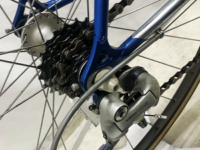 パナソニック Panasonic ORCC08 LES MAILLOTS S SHIMANO 105 クロモリ ロードバイク 520サイズ ブルー